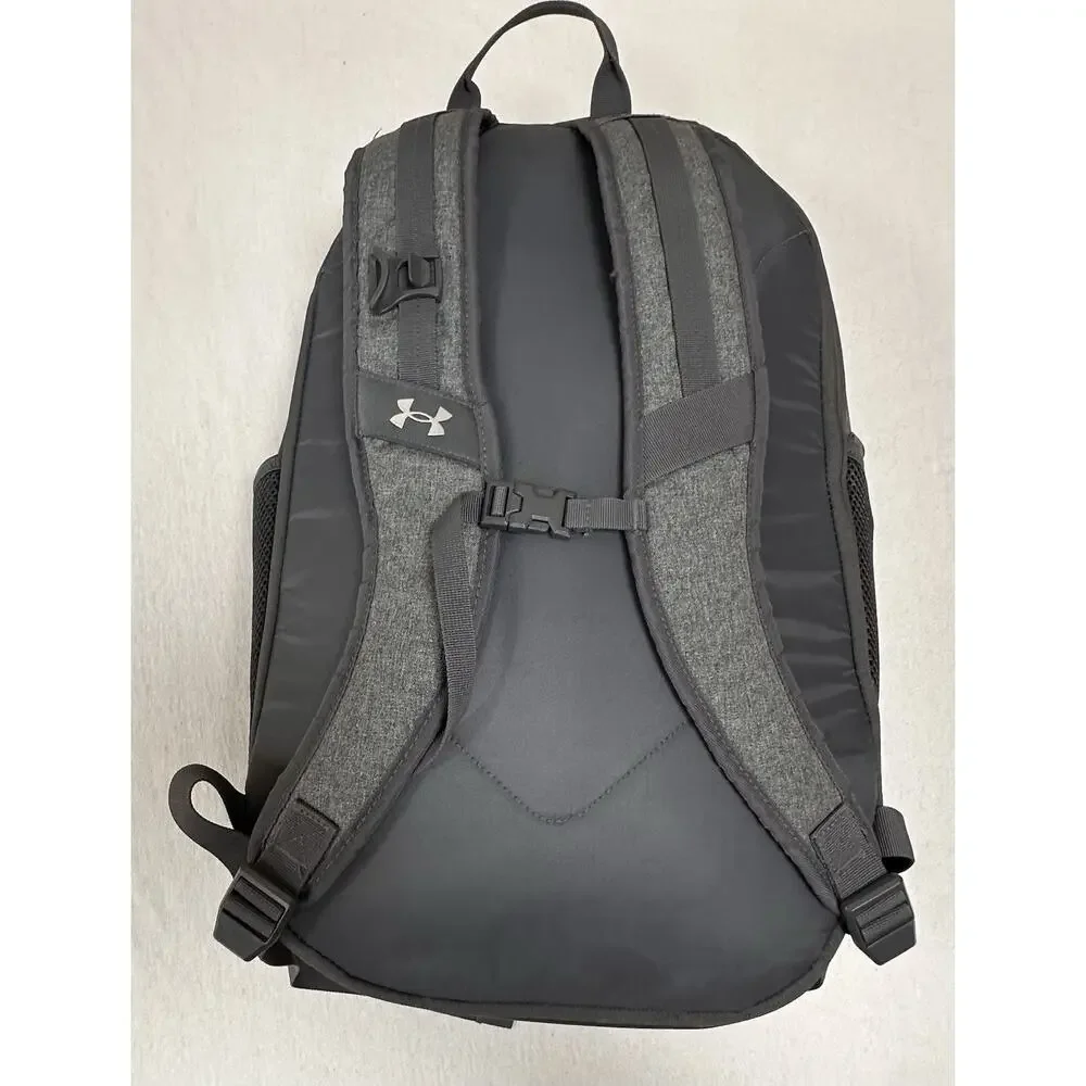 Under Armour Hustle 6.0 Backpack - Item # 1384673 Gray/black NWOT Multi Pockets